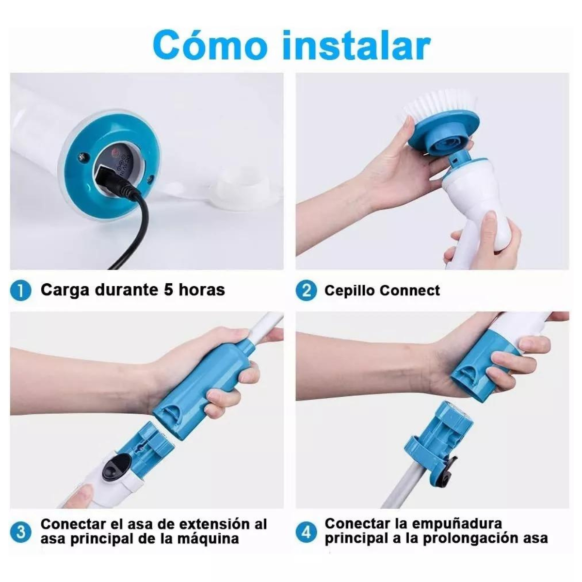 Cepillo De Limpieza Eléctrico 7en1 🪥🛁