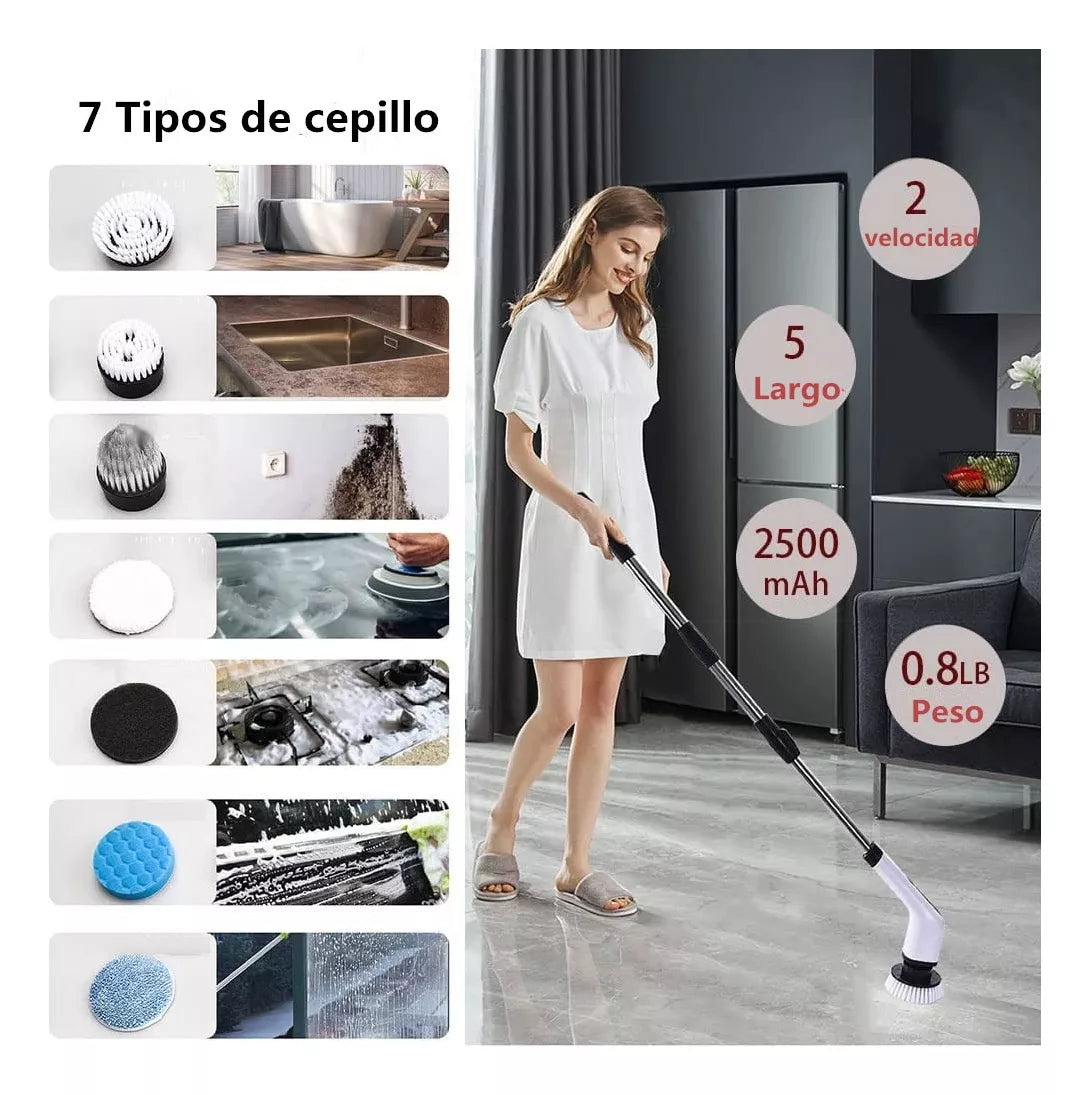 Cepillo De Limpieza Eléctrico 7en1 🪥🛁