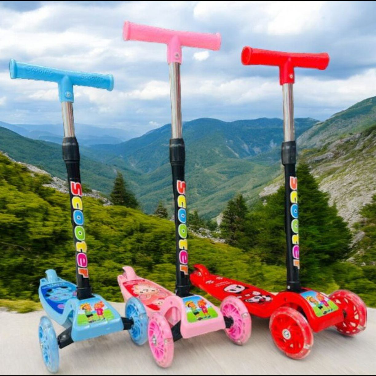 Scooter Patin Infantil Con Luz 3 Ruedas🛼